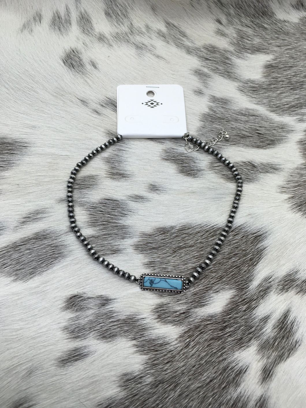 Turquoise navajo pearl choker